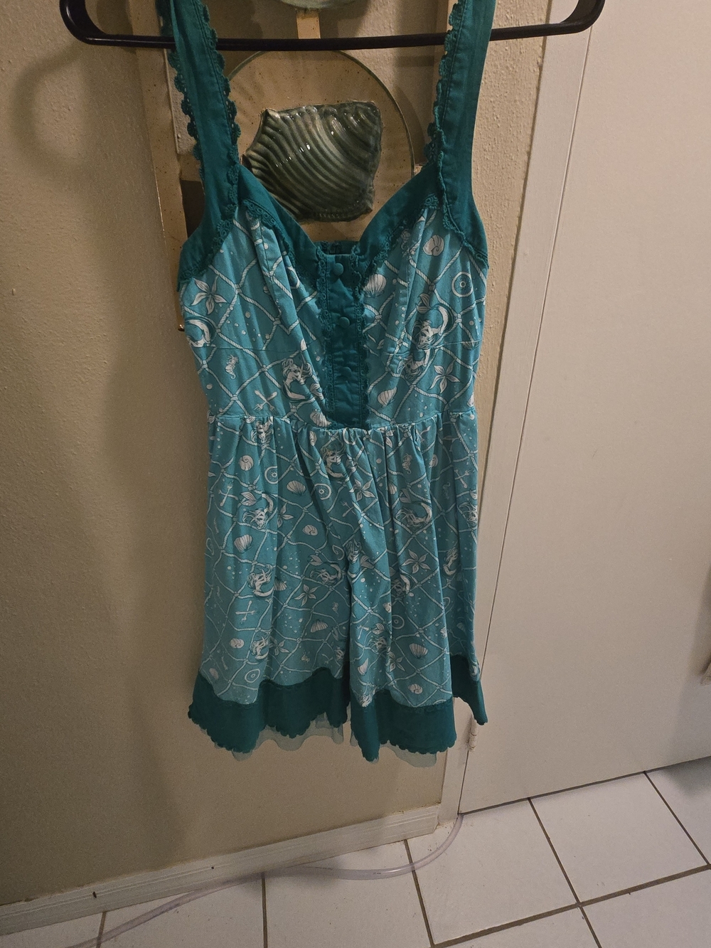 Disney Turquoise Ariel Mermaid Dress Size Xtra Small